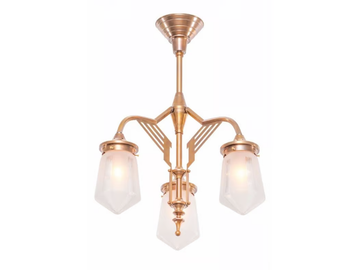 PRAGUE 3/II - Handmade brass chandelier by Patinas Lighting - view 2